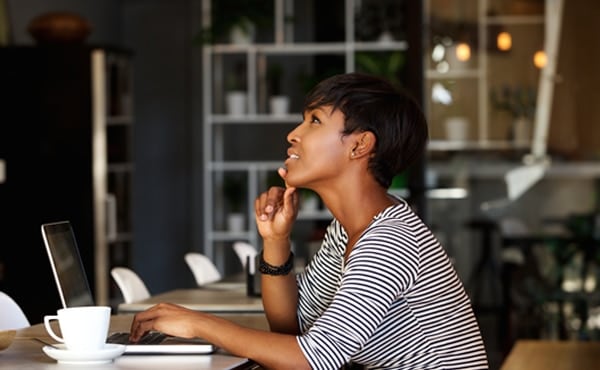 Woman at computer