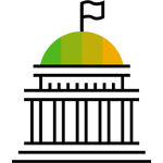 Government building pictogram