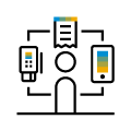 Expense lifecycle pictogram