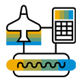 Travel expense pictogram